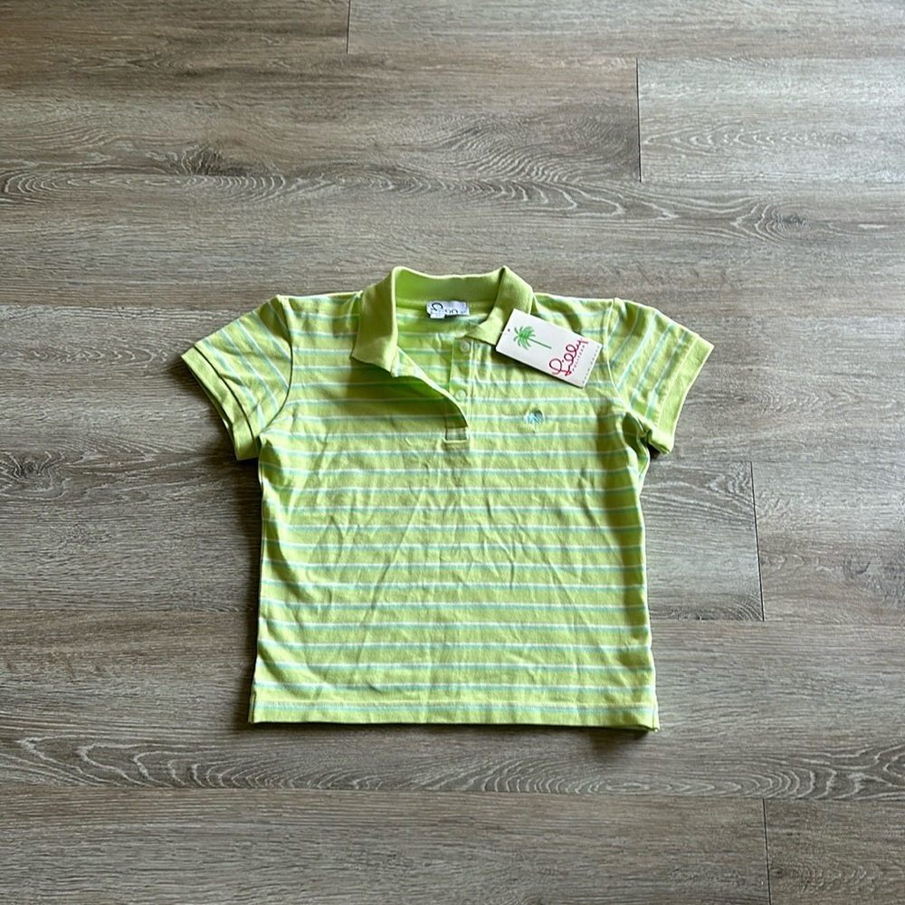NEW WITH TAG Vintage Lilly Pulitzer GREEN Polo Pre Shrunken Size Medium